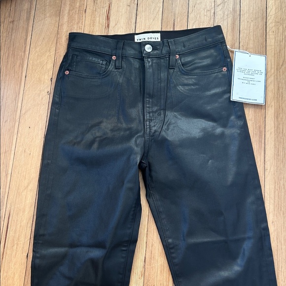 Emerson Fry New With Tags Tower High Pencil Jeans - Coated Black Size 29 - Picture 3 of 5